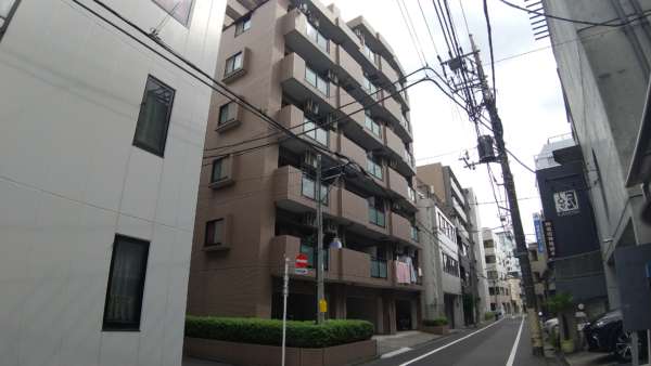 マイキャッスル押上外観共用部3｜建物裏手の外観です。裏手の方は住宅地メインのロケーションです。小さなビルなどもあります。
