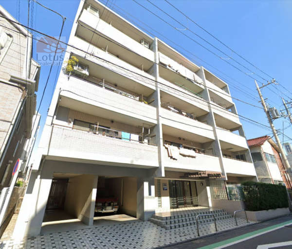 コスモ青砥外観１｜コスモ青砥は平成１年築、５階建てのマンションです。青砥駅から徒歩５分の立地です。