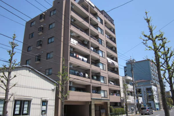 ルイシャトレ綾瀬外観 (2)｜ルイシャトレ綾瀬は平成８年築、９階建てのマンションです。