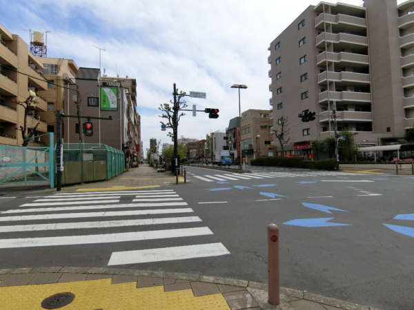 太陽コーポアプローチ3｜環八を南下していきます。１つ目の信号。