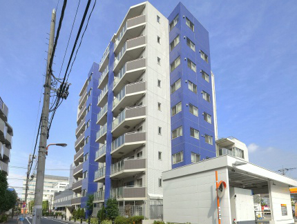 エルフィーノ亀有外観｜エルフィーノ亀有は平成１７年築の９階建てです。亀有駅から徒歩１０分圏内です。