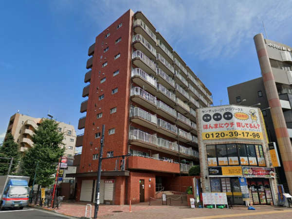 マンション中落合ガーデニア外観３｜マンション中落合ガーデニアは昭和57年築、９階建てのマンションです。