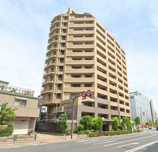 マークステージ西大島外観２｜マークステージ西大島は平成１６年築の１５階建てです。アリオ北砂が近くにあって便利です。