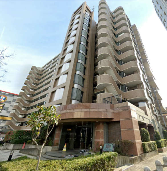 ライオンズプラザ梅島外観１｜ライオンズプラザ梅島は平成７年築の１２階建てマンションです。