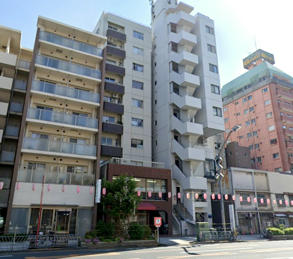 ドヌール浅草橋外観１｜ドヌール浅草橋は昭和５６年築、１０階建てのマンションです
