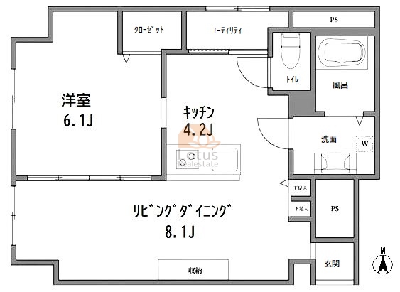 藤和東中野コープ7階間取図