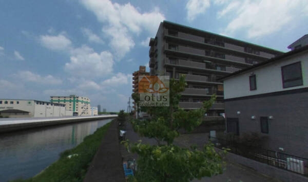 レックスハイム赤羽外観４｜北側には新河岸川があります。