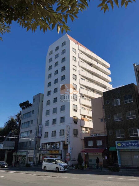 マンション道灌山外観１｜マンション道灌山は12階建てで、昭和50年に築造されました。
