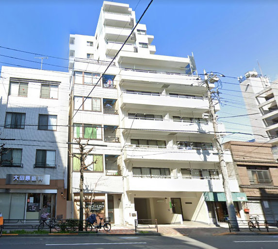 グランドール根岸外観３｜グランドール根岸は昭和59年築、11階建てのマンションです。