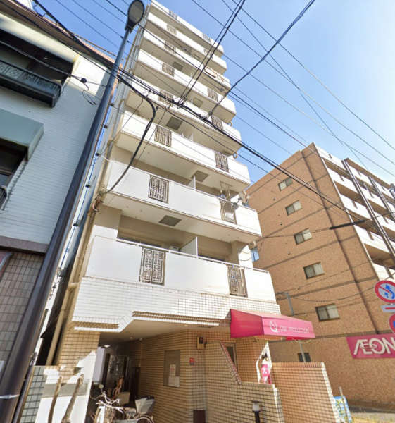 住建第８ハイプレース外観１｜住建第８ハイプレースは昭和５９年８月完成の９階建てマンションです。
