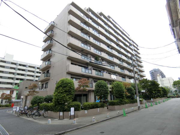 ライオンズガーデン錦糸町外観共用部1｜ライオンズガーデン錦糸町は 平成８年２月築、１１階建て、総戸数124戸のマンションです。