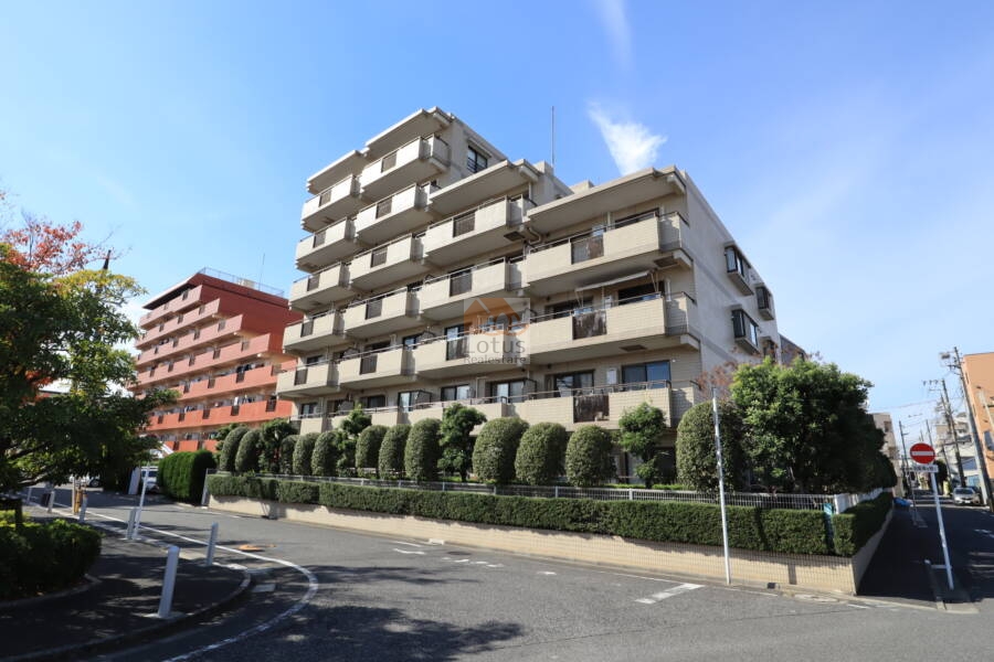 平井サンハイツ外観1｜平井サンハイツは平成３年築、７階建てです。周辺は閑静な住環境です。