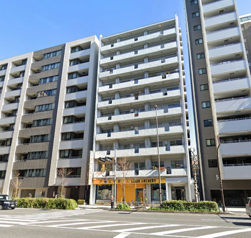 大塚アーチェリーマンション外観１｜大塚アーチェリーマンションは昭和４５年築、１０階建てです。