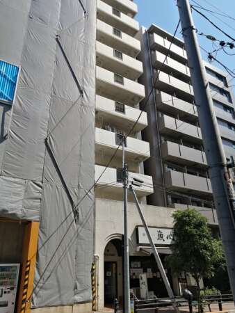 巣鴨第２ＳＹマンション外観 (6)｜エントランス向かって左側に建設中の建物があります。（令和3年7月現在）