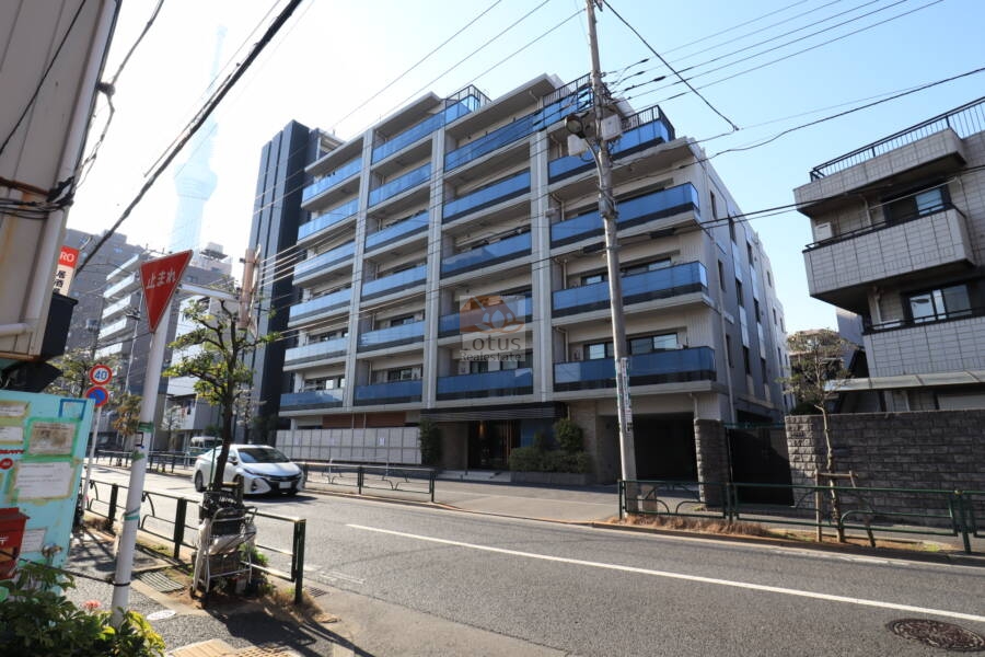 エクセレントシティ押上外観1｜エクセレントシティ押上は平成２７年８月築、７階建てのマンションです。