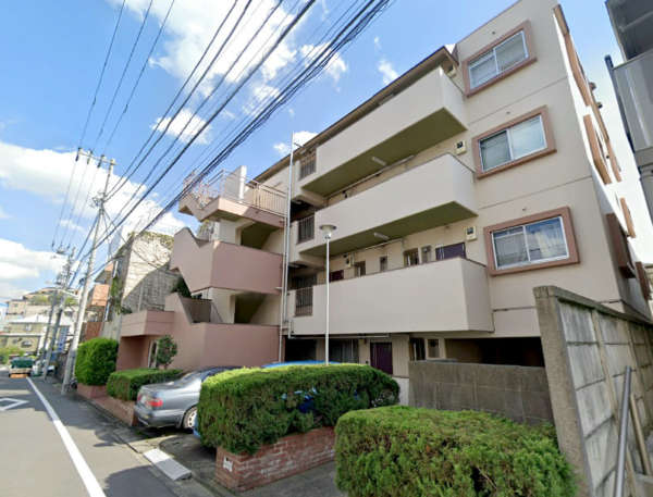 経堂ヒミコマンション外観１｜経堂ヒミコマンションは昭和５４年築、４階建てのマンションです。エレベーターはありません。千歳船橋駅、経堂駅が利用可です。