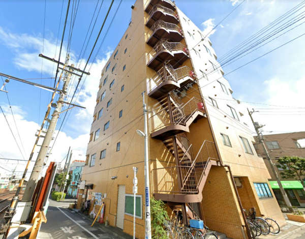 スカイウェイ立石外観２｜スカイウェイ立石は平成４年築、７階建てのマンションです。「京成立石」駅に近く、利便性の良い立地です。