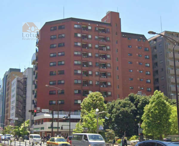 サニークレスト三田外観２｜サニークレスト三田は昭和５３年築、１２階建てのマンションです。三田通り沿いです。