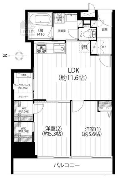 ブロードウェイ504間取図