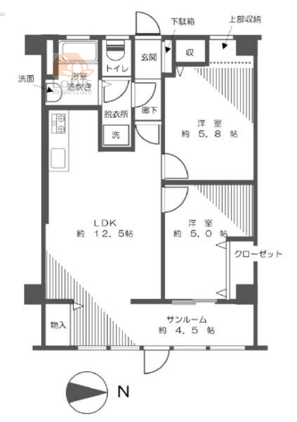 西京城西ビル44間取図