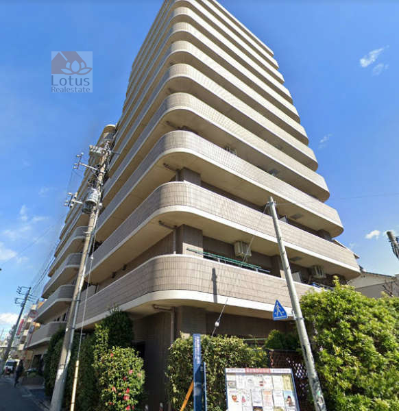 アムス野方外観２｜アムス野方は平成１２年築、１１階建て、「野方」駅より徒歩３分のマンションです。