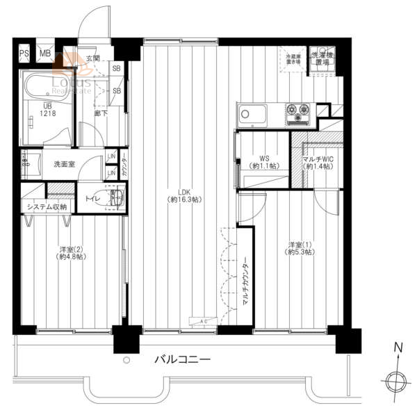 小鳩マンション705間取図