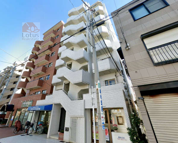 サントル千駄木外観１｜サントル千駄木は昭和６０年築、７階建てのマンションです。千駄木駅、本駒込駅が利用可です。