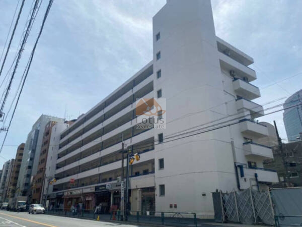 マンションニュー恵比寿外観４｜マンションニュー恵比寿は昭和４３年築、７階建てのマンションです。