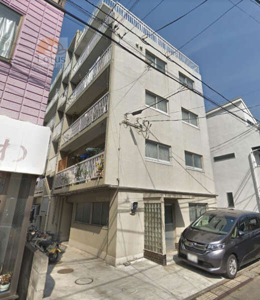 力建杉並ハイム外観２｜力建杉並ハイムは昭和４２年築、５階建てのマンションです。エレベーターはありません。甲州街道から少し入った立地です。下高井戸駅、桜上水駅が徒歩圏内です。