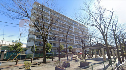 ネオコーポ亀有外観７｜西側は緑道に面しています。