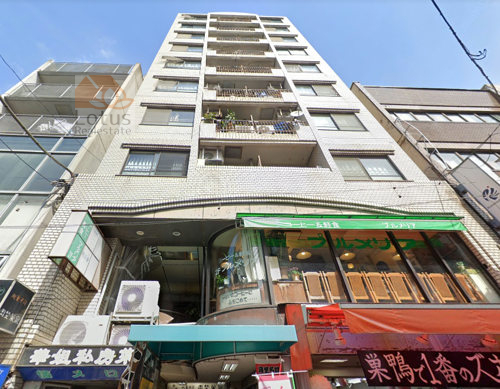 ＧＳハイム巣鴨外観１｜南西がはとげぬき地蔵通り商店街に面していて日当たりも良好です。