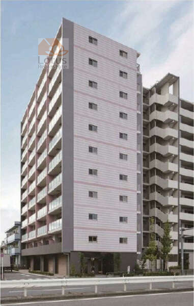 ヴィウーローズメイゾン西新井本町外観 (2)｜ヴィウーローズメイゾン西新井本町は平成２８年築、１１階建てのマンションです。環七通り沿いにあります。