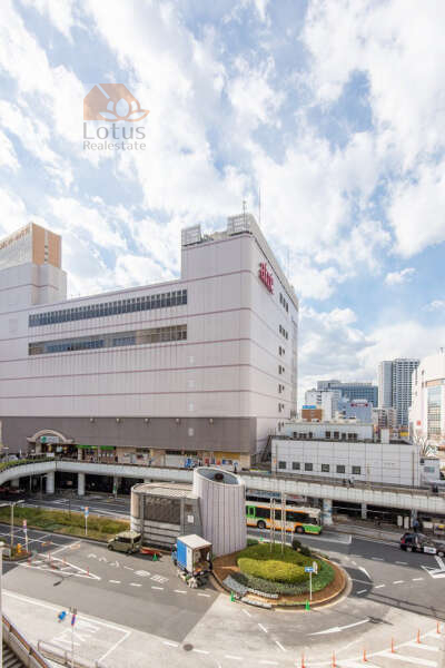 マイキャッスル大井町｜物件から駅方面の眺望です。