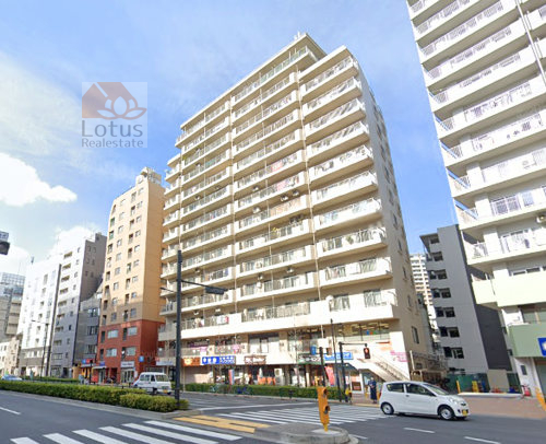 五反田ロイヤルハイツ外観２｜五反田ロイヤルハイツは昭和55年築、14階建てのマンションです。山手通り立地します。