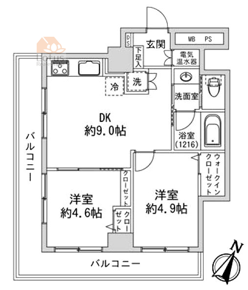 サカエ音羽マンション501間取図