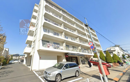 九品仏スカイハイツ外観３｜九品仏スカイハイツは昭和49年築、7階建てのマンションです。
