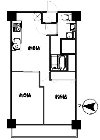 シャンボール上北沢211間取図