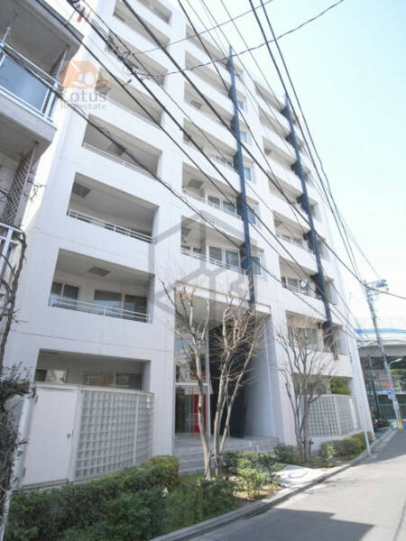 小田急コアロード広尾外観１｜小田急コアロード広尾は平成13年築、8階建てのマンションです。