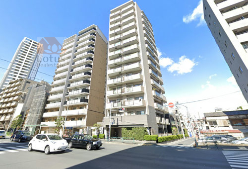 アクティヴュー新宿外観１｜アクティヴュー新宿は平成11年築、13階建てのマンションです。東新宿駅が近く手便利です。