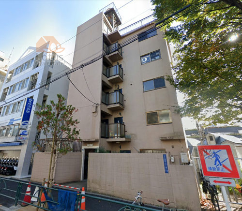 富士見マンション外観１｜富士見マンションは昭和40年築、7階建てのマンションです。エレベーターはありません。京王線「初台」駅、「幡ヶ谷」駅が徒歩圏内です。