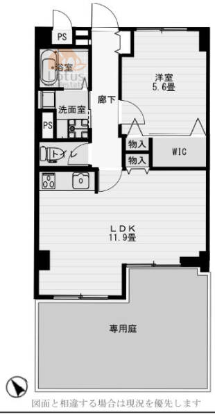 砧フラワーマンション105間取図