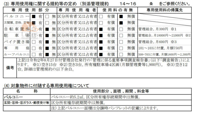 専用使用権