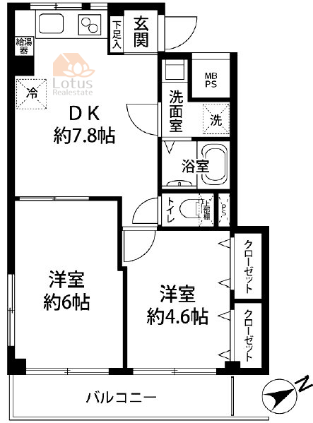 泰華マンション802間取図