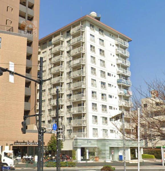マンション仙台坂カトレア外観１｜マンション仙台坂カトレアは昭和４６年築、１１階建てのマンションです。ＪＲ大井町駅西口から徒歩５分の立地です。京急本線「青物横丁」駅、「鮫洲」駅も徒歩圏内です。