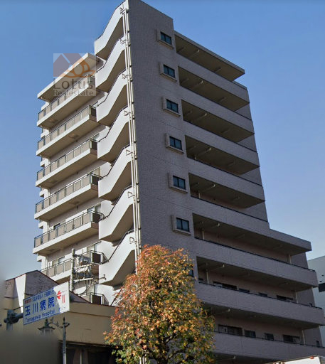 パラッシオ用賀外観１｜パラッシオ用賀は平成１２年築、10階建てのマンションです。環八通りに立地します。田園都市線「用賀」駅から徒歩10分圏内です。