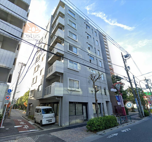 三軒茶屋サンハイツ外観４｜三軒茶屋サンハイツは昭和53年築、7階建てのマンションです。世田谷通り沿いです。若林駅、三軒茶屋駅が徒歩圏内です。