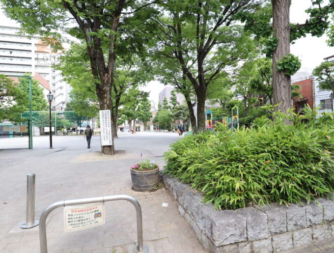 小島町公園｜近くには割と大きめな公園があります。
