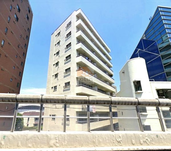 サンケイグランドハイツ外観３｜サンケイグランドハイツは田園都市線「池尻大橋」駅から徒歩1分、玉川通りに立地します。