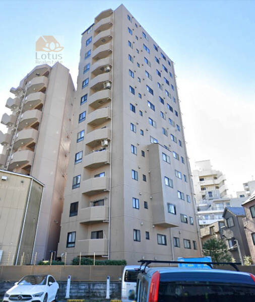 マイキャッスル池尻大橋外観２｜マイキャッスル池尻大橋は平成11年築、13階建てのマンションです。田園都市線「池尻大橋」駅から徒歩4分の立地です。