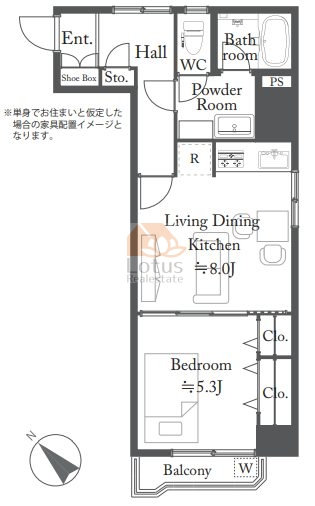 東和緑野ダイヤモンドマンション214間取図